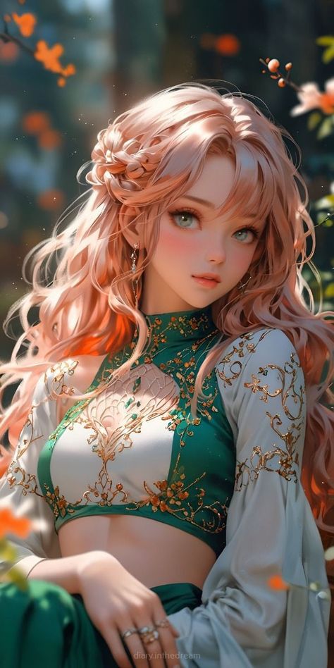 Long Flowing Hair, Otherworldly Beauty, Cinderella Art, Anime Show, Flowing Hair, Fantasy Princess, Modern Fantasy, Anime Princess, Gorgeous Art