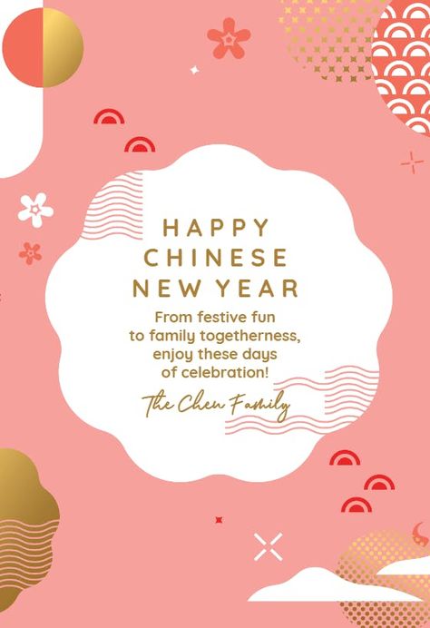 Big Celebration - Chinese New Year Card #greetingcards #printable #diy #chinesenewyear Cny Greetings, Chinese New Year Dragon, Chinese New Year Card, Chinese New Year Design, Chinese New Year Greeting, Greetings Island, Happy Chinese New Year, New Year Card, Printable Diy