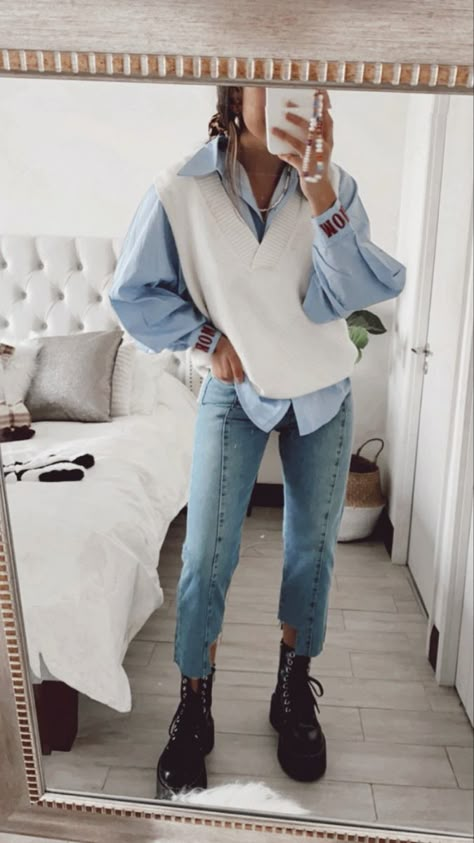 Uni Outfits, Paris Mode, Mode Boho, Causual Outfits, Mode Inspiration, Outfits Casuales, Cute Casual Outfits, Victoria Beckham, Look Fashion