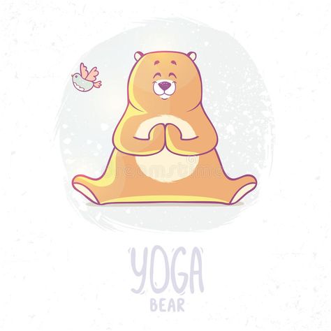 Healthy Illustration, Exercise Funny, Yoga Vector, Yoga Cartoon, Meditation Pose, Animal Yoga, Beautiful Cartoon, Silhouette Cameo Crafts, Sloth Art