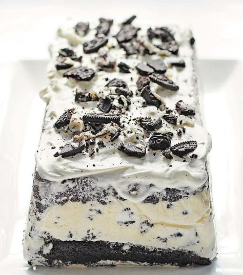 20 All Time Best Ice Cream Cake Recipes – Parade Oreo Sweets, Best Ice Cream Cake, Cookies And Cream Ice Cream, Ice Cream Cake Recipe, Oreo Ice Cream, Cream Ice Cream, Ice Cake, Cold Treats, Cream Cakes