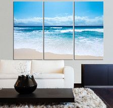 Tree Wall Art Diy, Wave Canvas, 3 Panel Wall Art, Beach Shore, Wall Art Ocean, Sea Wave, Metal Tree Wall Art, Beach Canvas, Art Ocean