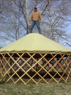 Building A Yurt, Mongolian Yurt, Yurt Living, Build Yourself, Portable Home, Emergency Shelter, Tent Pegs, Portable House, Building A Shed