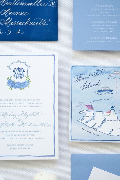 Mackenzie Horan, Watercolor Wedding Map, Wedding Reveal, Wedding Invitations Design, Nantucket Wedding, Design Darling, Invitations Design, Wedding Gifts For Groom, Wedding Map