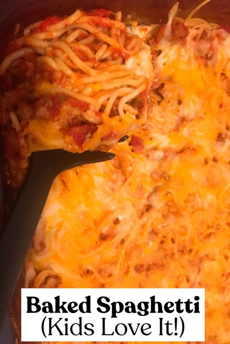 Simple Baked Spaghetti Recipe, Simple Baked Spaghetti, Easy Baked Spaghetti Recipe Simple, Pasta Kids Love, Baked Spaghetti Easy, Speggetti Recipes, Easy Baked Spaghetti Recipe, Kids Dinners, Real Simple Recipes