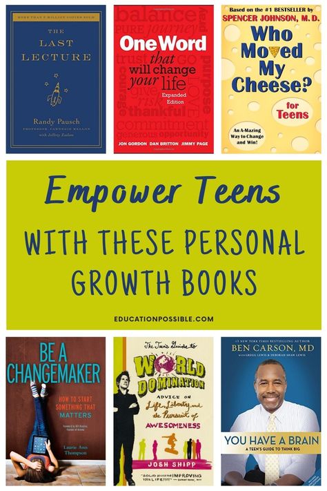 Middle School Reading List, Journal Prompts For Teens, Growth Mindset Book, Confidence Books, Sociology Books, Growth Books, Best Books For Teens, Personal Growth Books, Best Self Help Books