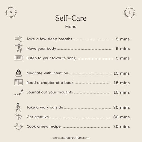 Self Care Menu, Personal Goals List, Importance Of Self Care, Somatic Therapy, Practicing Self Love, Self Care Bullet Journal, Journal Writing Prompts, Mental And Emotional Health, Self Care Activities