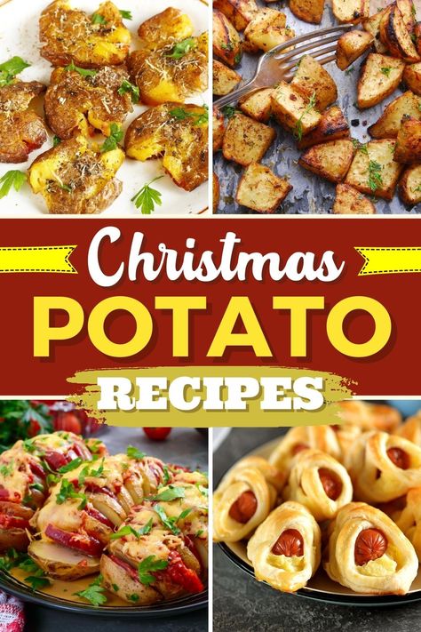 Christmas Appetizers Potato, Potato Christmas Recipes, Christmas Potato Salad, Christmas Potatoes Recipes, Holiday Potatoes Recipes, Christmas Potato Recipes, Holiday Potato Recipes, Russet Potato Recipes, Christmas Potatoes