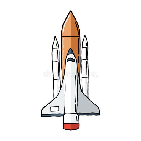 Rocket Ship Doodle, Ship Doodle, Rocket Drawing, Vintage Spaceship, Doodle Vector, Graphic Arts Illustration, Ship Drawing, Space Rocket, Rocket Ship