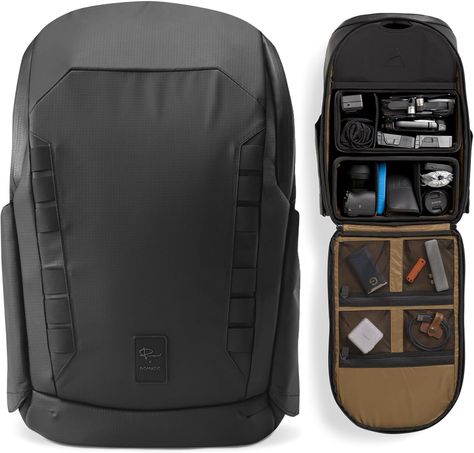 Gomatic Peter McKinnon Camera Bag Backpack - 25L Capacity Travel DSLR Camera Rucksack - Fit Multiple Cameras, 16" Laptop, Drones & Photography Accessories, Most Functional Water Resistant Back Pack Peter Mckinnon, Backpack Photography, Camera Bag Backpack, Camera Backpack, Cabin Bag, Waterproof Camera, Travel Gadgets, Rucksack Backpack, Photography Accessories