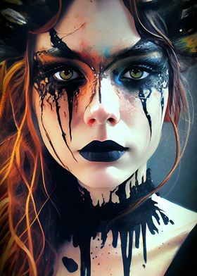 Displate is a one-of-a-kind metal poster designed to capture your unique passions. Sturdy, magnet mounted, and durable – not to mention easy on the eyes! Dark Fairy Makeup, Halloween Makeup Inspo, Dark Fairy Costume, Goth Queen, Halloween Makeup Witch, Easy Halloween Makeup, Halloween Beauty, Halloween Costume Idea, Witch Makeup