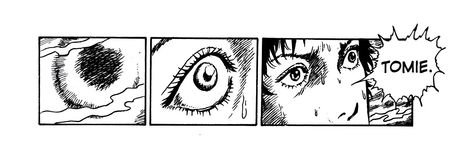 Tomie Junji Ito Banner, Junji Ito Twitter Header, Junji Ito Laptop Wallpaper, Junji Ito Header, Tomie Manga Panels, Tomie Banner, Tomie Header, Junji Ito Widget, Manga Panel Banner