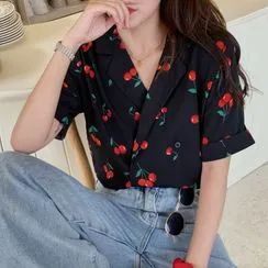 My Shopping Bag - Free Worldwide Shipping | YesStyle Outfits Ideas Korean, Korean Fashion Tops, Cherry Theme, Nice Clothes, Kpop Fashion Outfits, Korean Outfits, Kpop Fashion, Silk Shirt, Short Sleeve Blouse