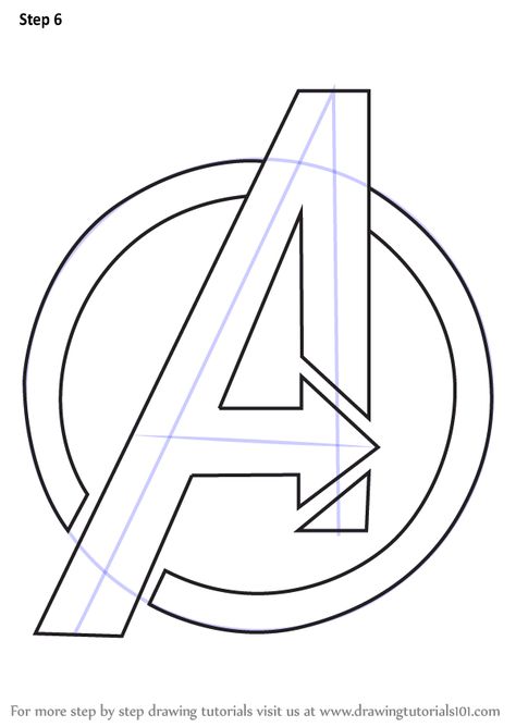 Learn How to Draw Avengers Logo (Brand Logos) Step by Step : Drawing Tutorials Iron Man Drawing Easy Step By Step, Avengers Drawings Easy, Marvel Avengers Drawing, Logo Drawing Ideas, Iron Man Drawing Easy, How To Draw Avengers, Marvel Drawings Pencil, Marvel Cakes, Logo Step By Step