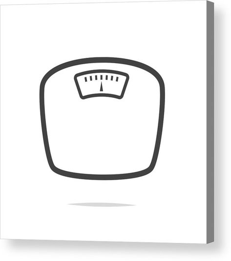 Black Color Acrylic Print featuring the drawing Weight Scale Icon Vector by Farbai Weight Drawing, Weight Scale Tattoo, Weight Illustration, Weight Icon, Weight Scale Drawing, Scales Illustration, Balance Scale Drawing, Weighting Scale, Weighing Scale Drawing