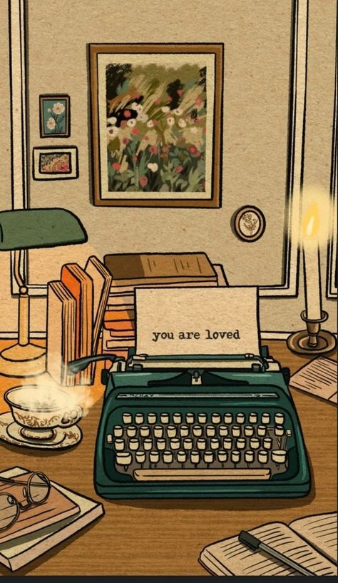 Petty Revenge, You Are Loved, Typewriter, Family Members, Revenge, Illustrator, Desk, Art