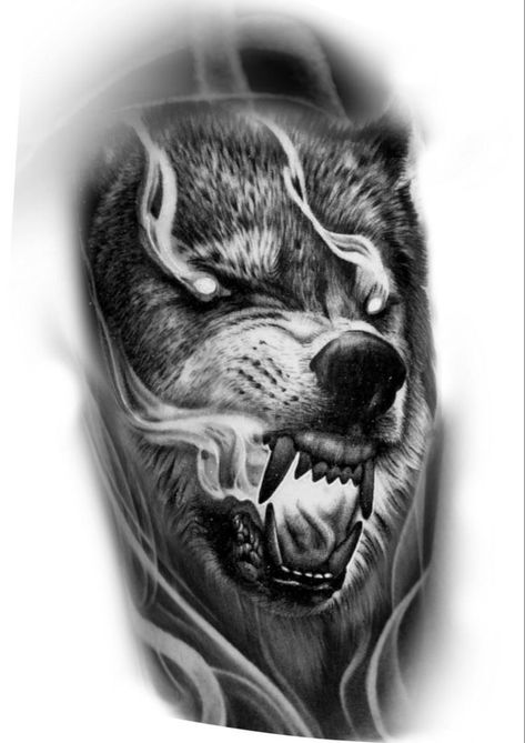 Fenrir Tattoo, Wolf Sleeve, Wolf Tattoos Men, Gorilla Tattoo, Wolf Tattoo Sleeve, Bear Tattoos, Wolf Face, Wolf Tattoo Design, Mythology Tattoos