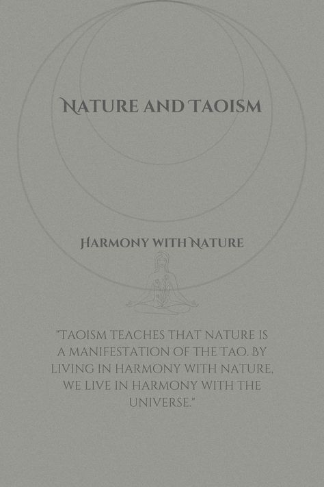 Live in harmony with nature, and you'll live in harmony with the Tao. 🍃 Nature is the Tao's expression.   #nature #taoism #harmony #spirituality #universalflow Daoism Aesthetic, Taoism Aesthetic, Daoism Taoism, The Tao, In Harmony With Nature, Vision Board Images, Harmony With Nature, Tao, Affirmations