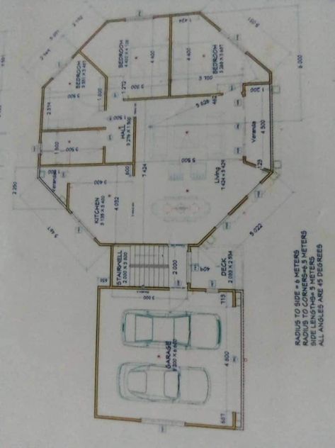 Modern Cottage Plans, Drawing House Plans, Round House Plans, Small House Blueprints, House Plans South Africa, Octagon House, Cottage Plans, Little House Plans, Affordable House Plans