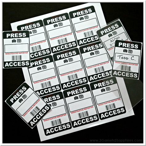 Press Pass Design, Ocean Classroom, Goodie Bags For Kids, Rock Star Party, News Reporter, Community Helpers, Creative Classroom, Activity Kits, Childrens Church