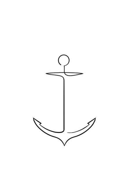 Dainty Nautical Tattoo, Anchor Line Tattoo, Anchor Line Art, Fineline Anchor Tattoo, Anchor Drawing Simple, Dainty Anchor Tattoo, Male Tattoos Small, Anker Tattoo For Women, Line Anchor Tattoo