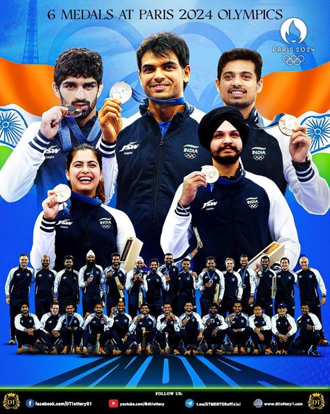 Paris Olympics 2024 with DT Entertainment: India Ends Campaign with Six Medals 🇮🇳✨ The 2024 Paris Olympics wrapped up on Day 15, with India finishing strong by clinching six medals! Though a gold medal eluded the nation, wrestler Reetika Hooda's thrilling match in the women 76 kg freestyle against Kyrgyzstan's Aiperi Medet Kyzy showcased India's spirit and resilience. 🔍 Highlights Include: 🔹 Reetika Hooda Grit: A nail-biting finish ended 1-1, with Hooda narrowly missing a chance to advance... Paris Olympics 2024, Olympics 2024, Paris Olympics, Nail Biting, Gold Medal, Olympic Games, Big Brother, India, Paris