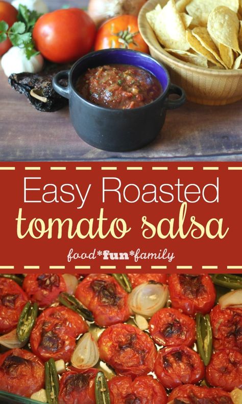 Roasted Tomato Salsa Recipe, Roasted Salsa Recipe, Canned Salsa Recipes, Must Try Food, Salsa Canning Recipes, Best Salsa, Tomato Salsa Recipe, Fresh Salsa Recipe, Roasted Tomato Salsa