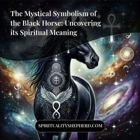 Understanding the spiritual meanings behind symbols can be a tricky process, especially when it comes to the enigmatic black horse. By visiting my site, gain a fresh perspective and sink deeper into your spirituality, tapping into the energy and symbolic language of the universe. Ladies, pin this now and use it as a guiding beacon on your journey towards spiritual enlightenment. Horse Symbol, Native American Spirituality, Odin God, Animal Guides, Celtic Mythology, Ancient Mythology, Fresh Perspective, Dream Interpretation, Spiritual Enlightenment