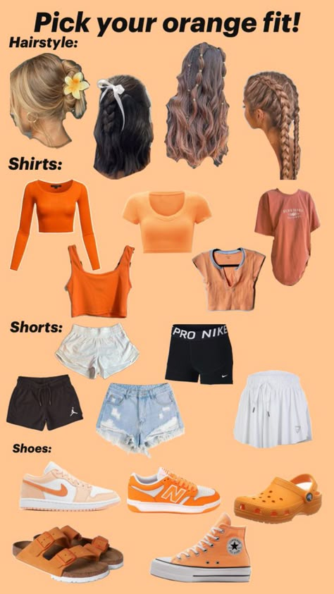 Preppy Bitmoji Outfits, Preppy Bitmoji, Orange Outfit Ideas, Outfits For Halloween, Casual Halloween Outfits, Cute Easy Outfits For School, Disney Princess Inspired Outfits, Choose Your Outfit, Bitmoji Outfits