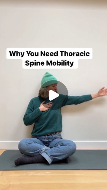 Yoga + Mobility on Instagram: "Did you know that your lower back and even neck pain could be because your thoracic spine needs more mobility? Of course, I’m not diagnosing or making assumptions about anyone over the internet, but it’s pretty safe to say that working on thoracic mobility can be hugely impactful.  What can happen when we don’t have enough thoracic spine mobility-in the infinite wisdom of our amazing bodies- our lower back and/or neck will jump in and try to help out.  That’s great that the low back and neck want to do the movement of the thoracic spine… but it’s not their job and they can get pretty tired from that extra work and end up feeling painful.   The fix?  Mobilize your thoracic spine! Move it more often in all sorts of wonderful ways and when you do, not only your Neck Mobility Stretches, Yoga For Thoracic Spine, Thoracic Mobility Exercises, Thoracic Spine Stretches, Spine Mobility Exercises, Yoga For Spine, Thoracic Mobility, Yoga Mobility, Thoracic Spine Mobility