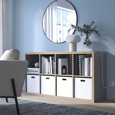 Ikea Kallax Shelving, Kallax Shelving, Kallax Shelf Unit, Kallax Shelving Unit, Cube Storage Unit, Kallax Shelf, Ikea Kallax, Drawer Inserts, Painted Drawers