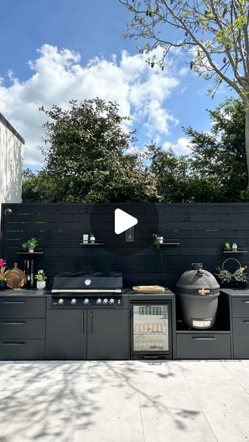 Faye on Instagram: "ad|  Here it is… Our outdoor kitchen! What do you think? I love it 🤍

@suns.lifestyle have been amazing from start to finish.  We have the Blenheim outdoor kitchen and it’s fully customisable to whatever shape/size you want! I’ll add a link on my stories so you can take a closer look at the product but any questions just ask away. 

Have a wonderful Bank Holiday everyone.

#gifted #mysunslifestyle #kitchen #outdoorliving #outdoorkitchen #bbq #kitchens #home" Hidden Bbq Outdoor Kitchens, Outdoor Bbq Kitchen Modern, Outdoor Kitchen Ideas Uk, Outdoor Kitchens Uk, Garden Kitchen Outdoor Uk, Lynx Outdoor Kitchen, Prefab Outdoor Kitchen, Small Outdoor Kitchens, Luxury Outdoor Kitchen