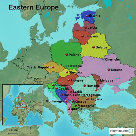 Eastern Europe Eastern Europe Map, European Map, Post Holiday, Country Names, Europe Map, Holiday Inn, Eastern Europe, Travel Ideas, Map