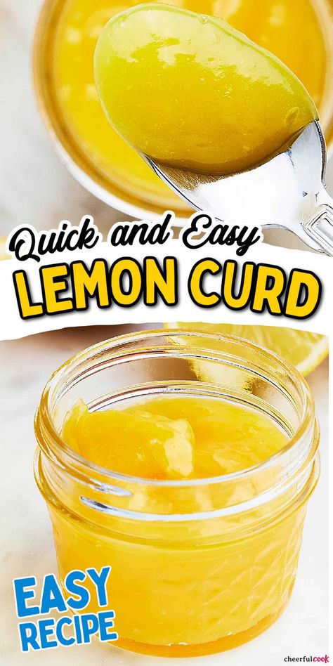 Yogurt Scones, Microwave Lemon Curd, Easy Lemon Curd, Homemade Lemon Curd, Lemon Curd Recipe, Curd Recipe, Lemon Dessert Recipes, Lemon Filling, 5 Ingredient Recipes