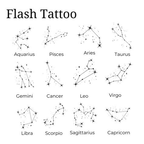 Tattoo Ideas Gemini Unique, Fine Line Zodiac Sign Tattoo, Virgo And Leo Tattoo Combined, Leo Star Sign Tattoo Constellations, Fine Line Zodiac Constellation Tattoo, Zodiac Sign Stars Tattoo, Libra And Sagittarius, Pisces And Taurus, Aries And Leo