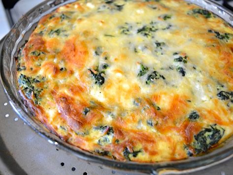 This easy and delicious Spinach Mushroom Crustless Quiche is low on carbs and big on flavor. This veggie filled breakfast will keep you full and happy. BudgetBytes.com whole Milk Custard, Recipes Spinach, 21 Day Fix Breakfast, Spinach Mushroom, Budget Bytes, Nice Recipes, Recipes Yummy, 21 Day Fix Meals, Crustless Quiche