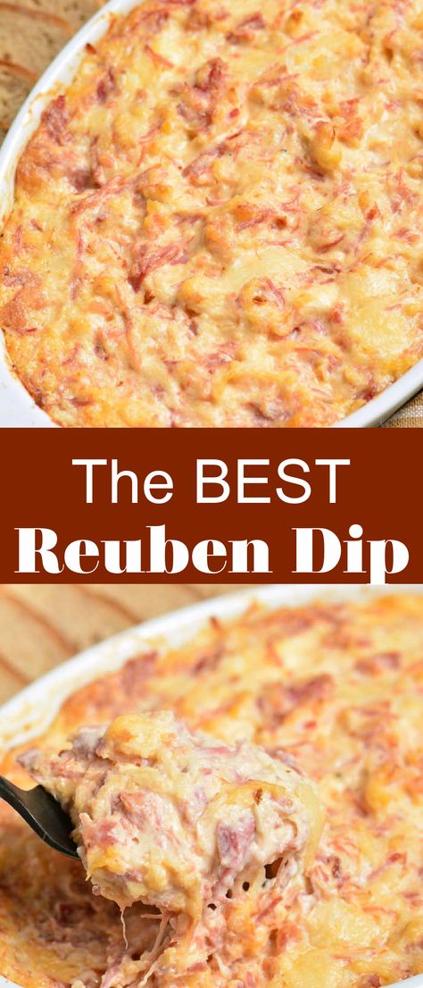 Crockpot Reuben Dip, Corned Beef And Sauerkraut, Hot Reuben Dip, Reuben Dip Recipe, Classic Reuben Sandwich, Reuben Recipe, Reuben Dip, Beef Appetizers, Beef Dip