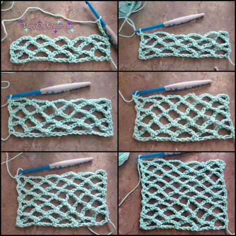 Fishnet Crochet Stitch, Crochet Fishnet Pattern Free, Crochet Fishnet Pattern, Fishnet Crochet Pattern, Fishnet Stitch, Fishnet Crochet, Crochet Diamond, Fishnet Pattern, Mesh Stitch