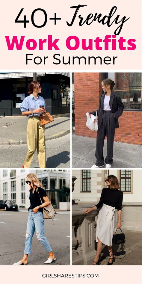 Professional Outfits Women Summer, Casual Outfits Office, Cute Business Casual Outfits, Casual Friday Work Outfits, Winter Homewear, Summer Work Outfits Office, Cute Business Casual, Office Outfits Women Casual, Summer Business Casual Outfits