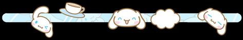 Divider For Discord, Blue Divider Gif, Sanrio Divider, Blue Dividers Discord, Cinnamoroll Headers, Cute Divider Gif, Tumblr Dividers, Cinnamoroll Banner, Divider Gif