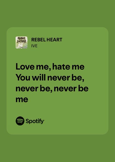 Lyrics : IVE - REBEL HEART #ive #rebelheart #rebel #heart Kpop Lyrics Aesthetic, Kpop Spotify Lyrics, K Pop Collage, English Vocabulary List, K Pop Lyrics, Lyrics Kpop, Music Letters, Kpop Lyrics, Music Words