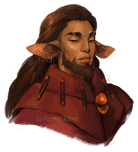 Hobgoblin Character Art, Firbolg Druid, Dnd Things, Drawn Characters, Draw Faces, D D Character Ideas, Dnd Races, Diverse Characters, Growing Pains