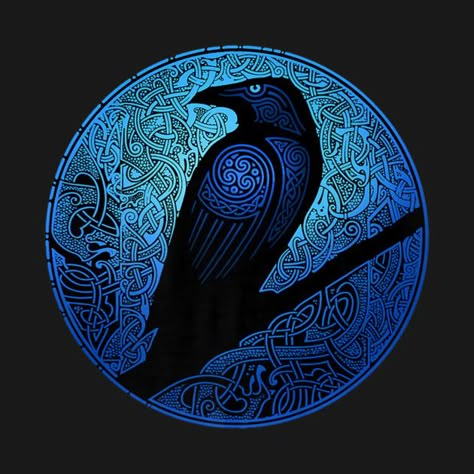 Huginn And Muninn Wallpaper, Odin Raven Art, Odin's Ravens Tattoo, Yggdrasil Tattoo, Vikings Beer, Raven Design, Viking Tattoo Symbol, Huginn And Muninn, Viking Odin