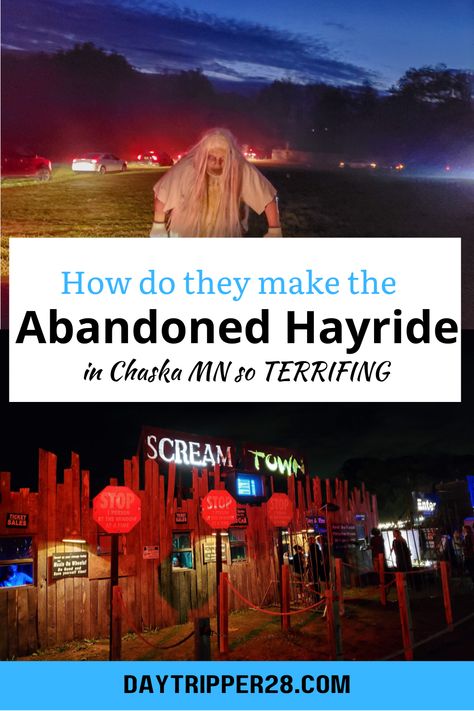 The abandoned hayride is Chaska is a great Halloween activity to do this fall. Redefining the haunted attraction to frighten every rider. Stick around after for two haunted houses. Haunted Hayride Scenes, Haunted Hayride Ideas, Campsite Halloween, Green Traffic Light, Haunted Hayride, Haunted Attractions, Halloween Activity, Halloween Traditions, Vip Tickets