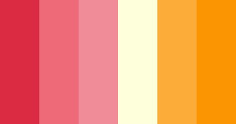 Pink Orange Color Palette, Orange And Pink Aesthetic, Pink And Orange Color Palette, Orange Color Scheme, Wedding Mermaid, Orange And Pink Wedding, Orange Color Palette, Sunset Color Palette, Orange Palette