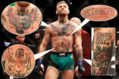 CONOR McGREGOR will take on boxing legend Mayweather on August 26 – as exclusively revealed by SunSport. The Irishman has risen to superstardom in the last couple of years. During that same period … Mc Gregor Tattoo, Ufc Fighters Tattoo, Conor Mcgregor Tattoo, Tattoo On Face, Boxing Tattoos, Ufc Conor Mcgregor, Fighter Tattoo, Connor Mcgregor, Notorious Conor Mcgregor