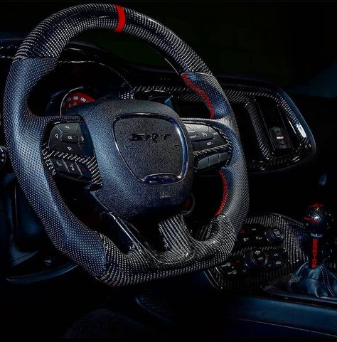 Custom Challenger Interior, Dodge Challenger Interior Ideas, Carbon Fiber Car Interior, Dodge Charger Interior Ideas, Carbon Fiber Projects, Future Car Interior, Challenger Interior, Dodge Challenger Interior, Dodge Charger Interior