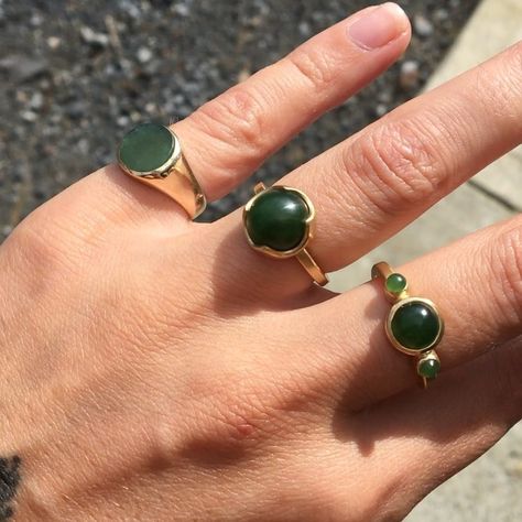 Greenstone Jewellery, Wealthy Women, Green Stone, Gemstone Rings, Sparkle, Gemstones, 10 Things, Gold, Instagram