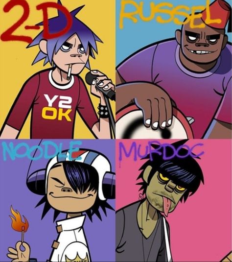 Gorilla Band, Gorillaz Albums, Gorillaz Fanart, 2d Gorillaz, Cartoons Band, Murdoc Niccals, Gorillaz Fan Art, Russel Hobbs, Cool Shoe