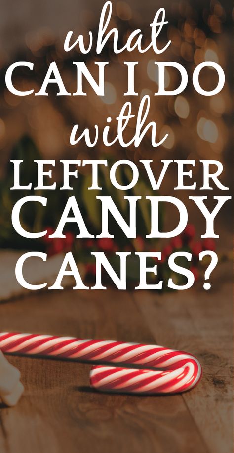 What To Do With Leftover Candy Canes? #candycanes #christmascrafts #holidaydecor #craftideas #christmascandy What To Do With Candy Canes, Candy Cane Ideas, Candy Cane Recipes, Leftover Candy Canes, Cookies With Candy, Candy Cane Story, Peppermint Milkshake, Candy Cane Poem, Candy Cane Game